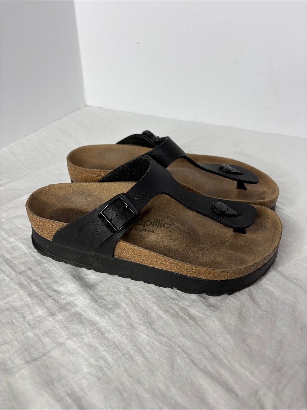 Papillo Sandals Black Size 37. - Picture 2 of 8